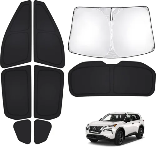 Miniatura 84 de T TGBROS Parasol para parabrisas para Honda Civic 2022-2025 2026, parasol grueso con bloqueo UV y opaca, para privacidad, plegables, 8 accesorios