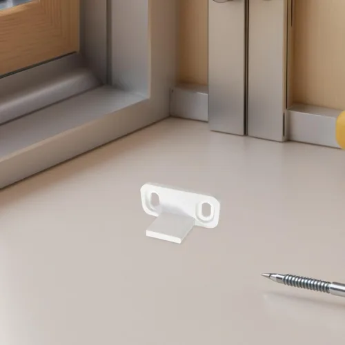 Miniatura 7 de 2 juegos de guías de suelo para puertas correderas de granero, soportes inferiores ajustables para puertas de gabinete de derivación, topes