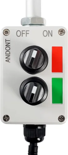 Miniatura 4 de Luz LED de torre Andon de 2 pilas con zumbador Señal de advertencia industrial, rojo/verde, interruptor ABB, adaptador Mean Well 120V-24V