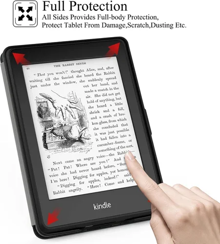 Miniatura 5 de REASUN Funda para Kindle Paperwhite 123, funda delgada con ranuras magnéticas para tarjetas con funda protectora de encendido y apagado automático