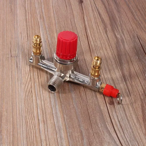 Miniatura 8 de Válvula de interruptor regulador de presión del compresor de aire con soporte de montaje para compresores pequeños