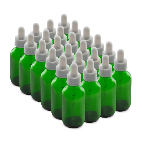 Miniatura 15 de The Bottle Depot - Botella cuentagotas de vidrio de 2 oz (blanco) - Paquete de 24 - Transparente esmerilado - Botellas de tintura con cuentagotas