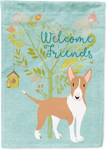 Miniatura 85 de Caroline's Treasures BB7594GF Bandera de jardín de Husky siberiano con texto en inglés "Welcome Friends" - Bandera decorativa para patio exterior