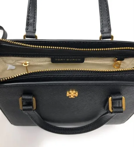 Miniatura 4 de Tory Burch Emerson - Bolso bandolera mini con cremallera superior, color negro, Negro