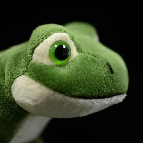 Miniatura 7 de Juguete de peluche de rana de simulación – 6.3 pulgadas de rana verde realista, juguetes de peluche reptiles, muñecas de felpa súper suaves