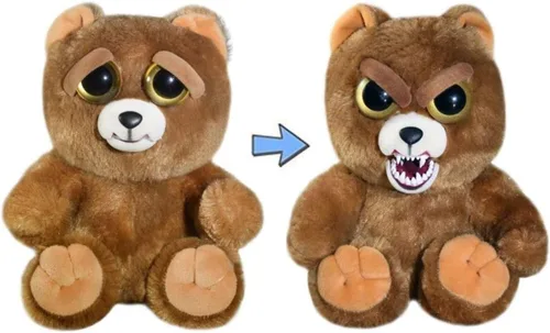 Muñeco de felpa Sir Growls-A-Lot de la colección Feisty Pets marca William Mark. Adorable muñeco con forma de oso que se enoja cuando lo aprietan,