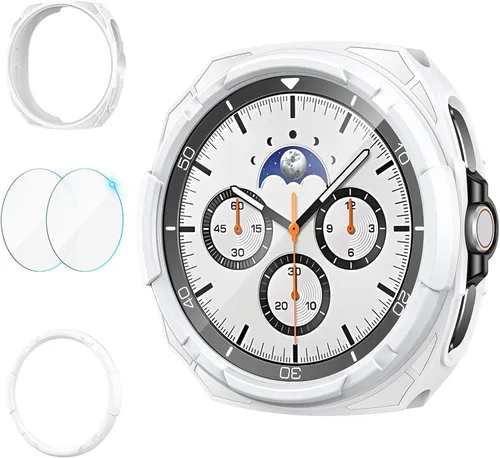 Miniatura 7 de Goton 3 en 1 Accesorios para Samsung Galaxy Watch 3 de 41 mm, 1 Carcasa de Armadura de TPU Resistente + 2 Películas Protectoras de Pantalla