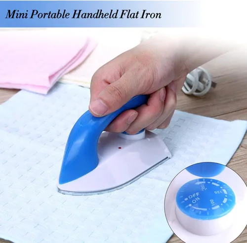 Miniatura 3 de Plancha de viaje con vapor, mini plancha, portátil, ligera, eficiente, calentamiento rápido, mini plancha de ropa, ideal para acolchar, patchwork
