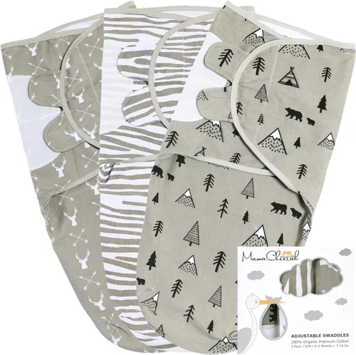 Miniatura 36 de Mama Cheetah Saco de envolver para bebés prematuros, saco de dormir orgánico para bebés prematuros, manta para envolver prematuros, envolturas