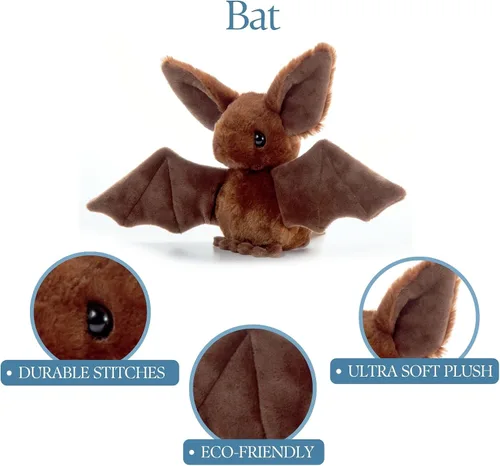Miniatura 6 de The Petting Zoo - Peluche de águila calva, regalos para niños, animales de vida silvestre Scoopz, juguete de peluche de águila, 8 pulgadas