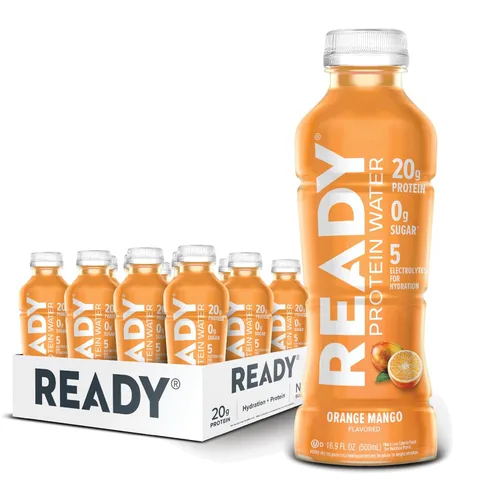 Miniatura 13 de Ready Protein Water - Agua con 0.53 onzas (15 g) de proteínas de suero de leche, sin azúcar, 12 unidades, 16.9 onzas líquidas cada una.