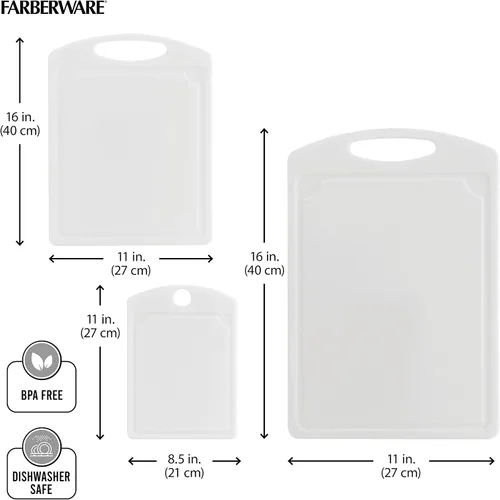 Miniatura 12 de Farberware Juego de tablas de cortar de plástico