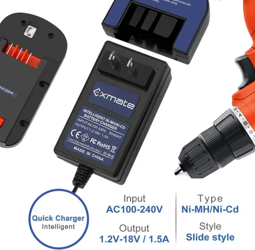 Miniatura 3 de Exmate Paquete de 2 baterías de repuesto de 12 V 3.5 Ah para herramientas eléctricas inalámbricas Black and Decker HPB12 FSB12 FS120B FS120BX A12