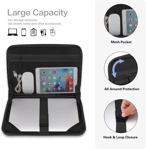 Miniatura 2 de MOSISO Funda rígida para laptop de 13 a 14 pulgadas, impermeable, a prueba de golpes, compatible con MacBook Neo 13/Air 13.3 13.6/Pro 13/14, HP Dell