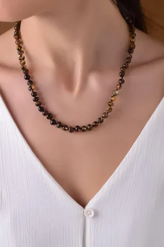 Miniatura 14 de Amber Necklace for Women - HandMade Baltic Jewelry for Adult - 18 inch - 100% Genuine
