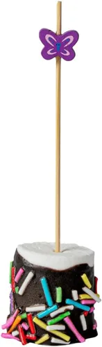Miniatura 39 de Restaurantware Pinchos de comida de 3.5 pulgadas, 1000 palitos de canapé con estrella dorada, resistentes, desechables, de madera de bambú