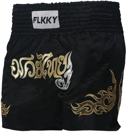 Miniatura 5 de FLKKY Muay Thai - Pantalones cortos de boxeo para hombres y mujeres, de alta calidad, para entrenamiento de artes marciales, gimnasio, boxeo