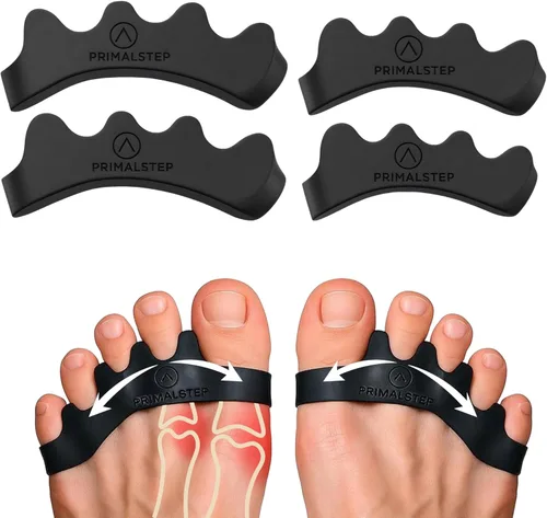 VYCE PrimalStep Separadores de dedos de los pies, extensores, espaciadores, enderezador para corregir los dedos de los pies para hombres y mujeres,