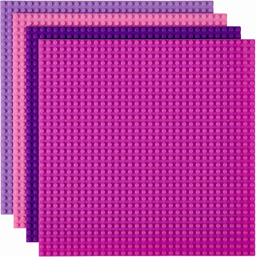 Miniatura 8 de Placas base clásicas de 10 נ10 pulgadas para la construcción con ladrillos por Strictly Briks, 100% compatible con todas las marcas principales; gris