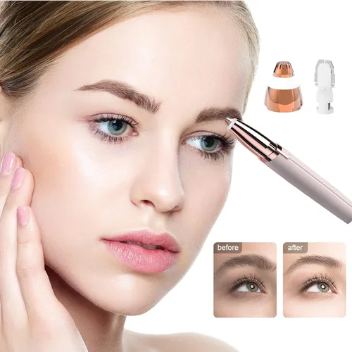 Miniatura 5 de Cabezales de repuesto para removedor de vello de cejas para acabado táctil, removedor de vello facial impecable, cuchillas de repuesto sin dolor