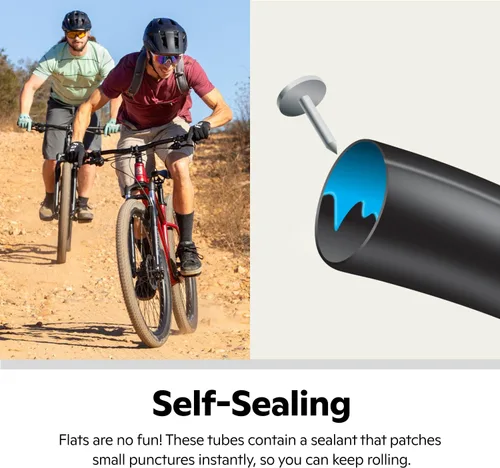 Miniatura 3 de Schwinn Replacement Bike Tube Schrader Valve, Self-Sealing, 27.5-Inch x 1.75-Inch-2.125-Inch