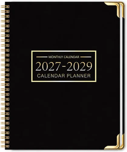 Miniatura 15 de Agenda mensual 2026-2028, calendario 2026-2028 de 36 meses, 8.5 x 11 pulgadas, enero 2026 a diciembre 2028, protectores de esquinas de metal