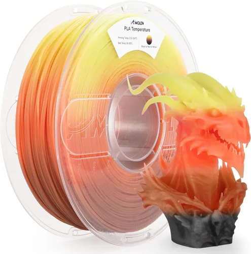 Miniatura 16 de AMOLEN - Filamento para impresora 3D PLA, filamento PLA de alta velocidad de 600 mm/s de 1.75 mm, color blanco hueso (beige arena), 1 kg/2.2 lb
