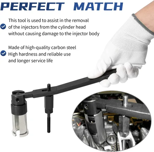 Miniatura 3 de 9010 Removedor de inyector de combustible Puller Compatible con motor diesel Cummins de 5.9L y 6.7L/Camión Dodge Ram 1500 2500 3500 4500 # 9010A