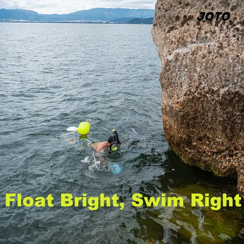 Miniatura 2 de JOTO Paquete de 2 flotadores de natación para aguas abiertas, cinturón de seguridad con burbuja para natación con cintura ajustable, esnórquel