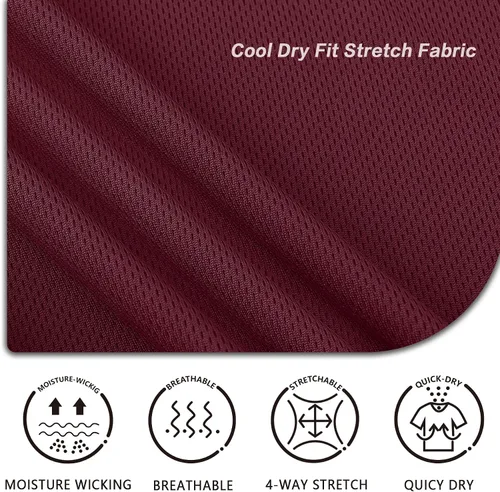 Miniatura 4 de Polo de golf para hombre que absorbe la humedad, UPF 50+, manga corta, M-5XL