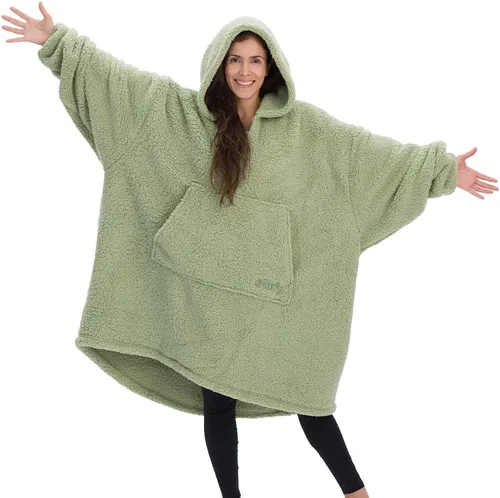 Miniatura 35 de THE COMFY Teddy Bear From Shark Tank Patented Zipper Oversized Sherpa Wearable Blanket Hoodie Gift for Women & Men