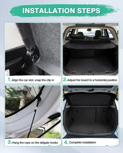 Miniatura 5 de Powerty Cubierta de carga para Honda HR-V HRV 2023 2024 2025, accesorios para maletero, cubierta retráctil de blindaje de maletero, cubierta