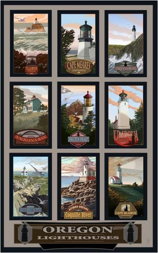 Miniatura 22 de Coquille River Lighthouse" (Bandon, Oregon) papel Giclée Fine Art impresión por Lisa Sofia Robinson