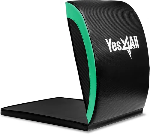 Yes4All Ab Mat Tailbone y sin coxis, almohadilla de apoyo plegable para ejercicios abdominales para entrenamiento central y espalda baja B2. Menta