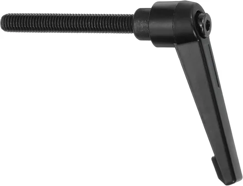 Miniatura 41 de uxcell Perillas ajustables M5 x 0.472 in, mango de rosca macho, botón de trinquete de liberación rápida, perno giratorio para maquinaria de torno