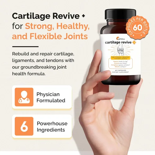 Miniatura 3 de UpWellness Cartilage Revive + Suplemento de apoyo articular para hombres y mujeres con colágeno tipo II para articulaciones – Sulfato