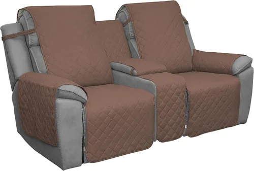 Miniatura 13 de Easy-Going - Funda reclinable con consola, funda de sofá reversible para sala de estar, funda de sofá dividida para cada asiento con correas
