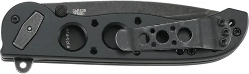 Miniatura 4 de CRKT Cuchillo plegable M16-02DB con cerradura de cerrojo: hoja de borde liso D2, mango de aluminio, clip de bolsillo reversible, M16-02DB