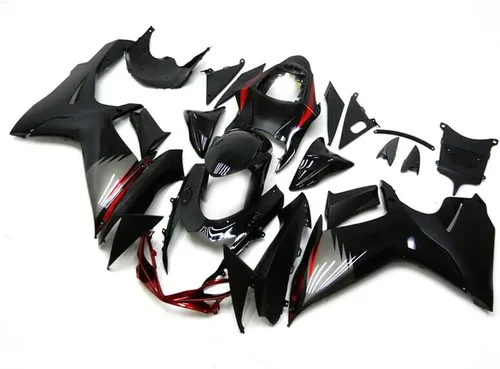 Kit de carenado de plástico ABS negro y gris compatible con Suzuki GSXR600 GSXR750 K11 GSX-R600 2011-2021 GSX-R750 2012 13 14 15 16 17 18 19 2020
