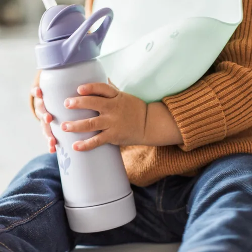 Miniatura 4 de Green Sprouts® Sprout Ware® - Botella con popote de 10 onzas, 6 meses +, plástico vegetal, silicona curada con platino, apta para lavavajillas