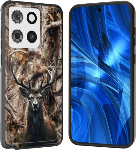 Miniatura 73 de Funda para Moto G 5G 2023, [probada en caídas de grado militar], resistente, resistente, resistente, a prueba de golpes, funda protectora