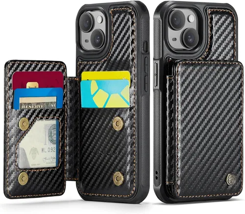 Miniatura 61 de Vinich Funda tipo cartera para iPhone 11 con tarjetero, bloqueo RFID, ranuras de crédito, función atril, a prueba de golpes, para iPhone 11 de 6.1