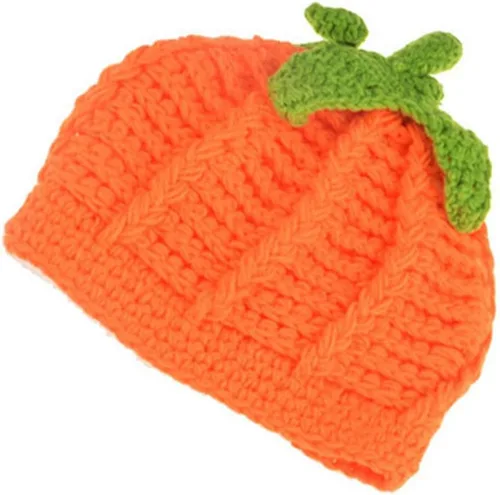Miniatura 5 de Kafeimali - Gorro de punto unisex para bebé, diseño de calabaza