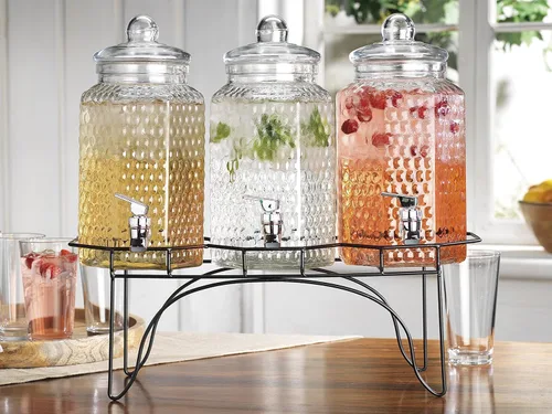 Miniatura 11 de Jarra acrílica (72 onzas), plástico transparente, jarra de agua con tapa, inastillable, jarra transparente sin BPA, ideal para sangría, limonada