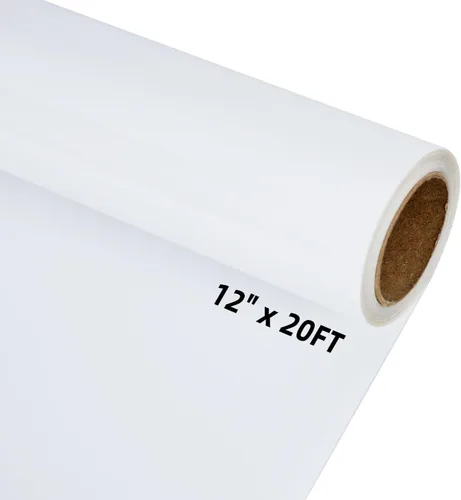 Miniatura 36 de guangyintong Rollos de vinilo de transferencia de calor de soplo negro, vinilo 3D de 12 pulgadas x 20 pies para planchar, para camisetas, vinilo HTV