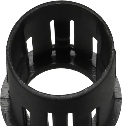 Miniatura 2 de uxcell 50 unids lámpara de diodo emisor de luz clip bisel montaje 0.394 in LED titulares panel pantalla plástico negro