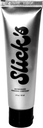 Slick’s for All - Lubricante a base de agua, lubricante personal hipoalergénico y limpio, sin manchas, inodoro, lubricante sexual para privacidad y
