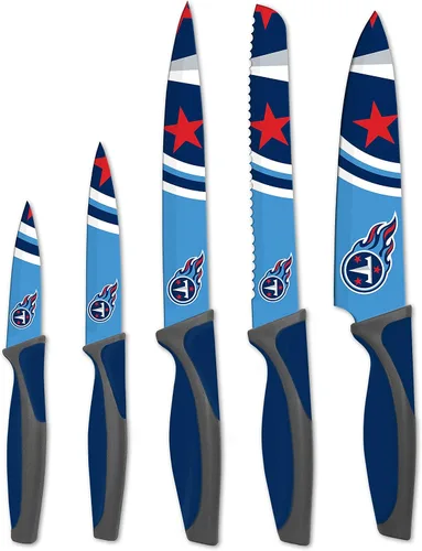 Miniatura 9 de The Sports Vault NFL Chicago Bears - Juego de cuchillos de cocina (5 piezas)