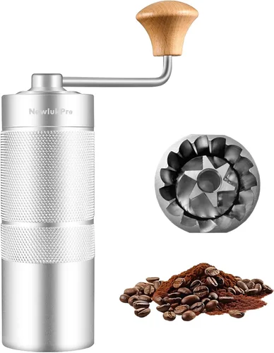 Miniatura 10 de Molinillo de Café Manual M6, Capacidad 25g (0.88 oz), Molinillo de Café de Mano con Cuerpo de Aluminio, Núcleo de Fresas de Molienda Hexagonales