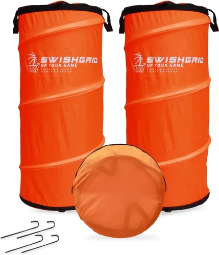 Portable Pop-Up Defender Dummy Trainer - Basketball Dribble Training - Football Tackling, Soccer Dribbling Dummies - Equipment to Improve Skills